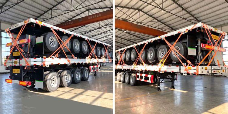 Flat Bed Trailer Price | 4 Axle 45 Ft Flat Bed Trailers for Sale