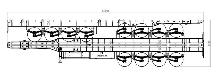 Flat Bed Trailer Price | 4 Axle 45 Ft Flat Bed Trailers for Sale