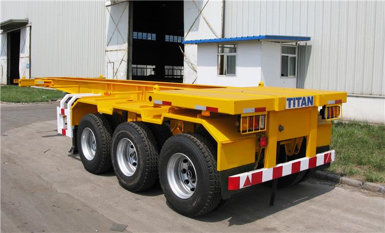 3 Axle 20 FT Container Chassis Trailer for Sale