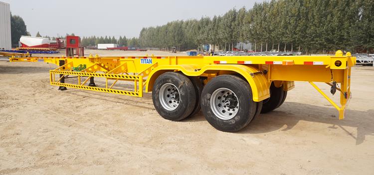 2 Axle 40ft Shipping Container Transport Trailer for Sale