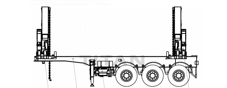 20ft Container Self Loader Side Lifter Trailer for Sale