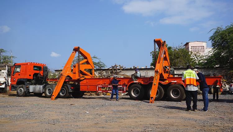 40 Ton Sidelifter Container Transport Trailer for Sale